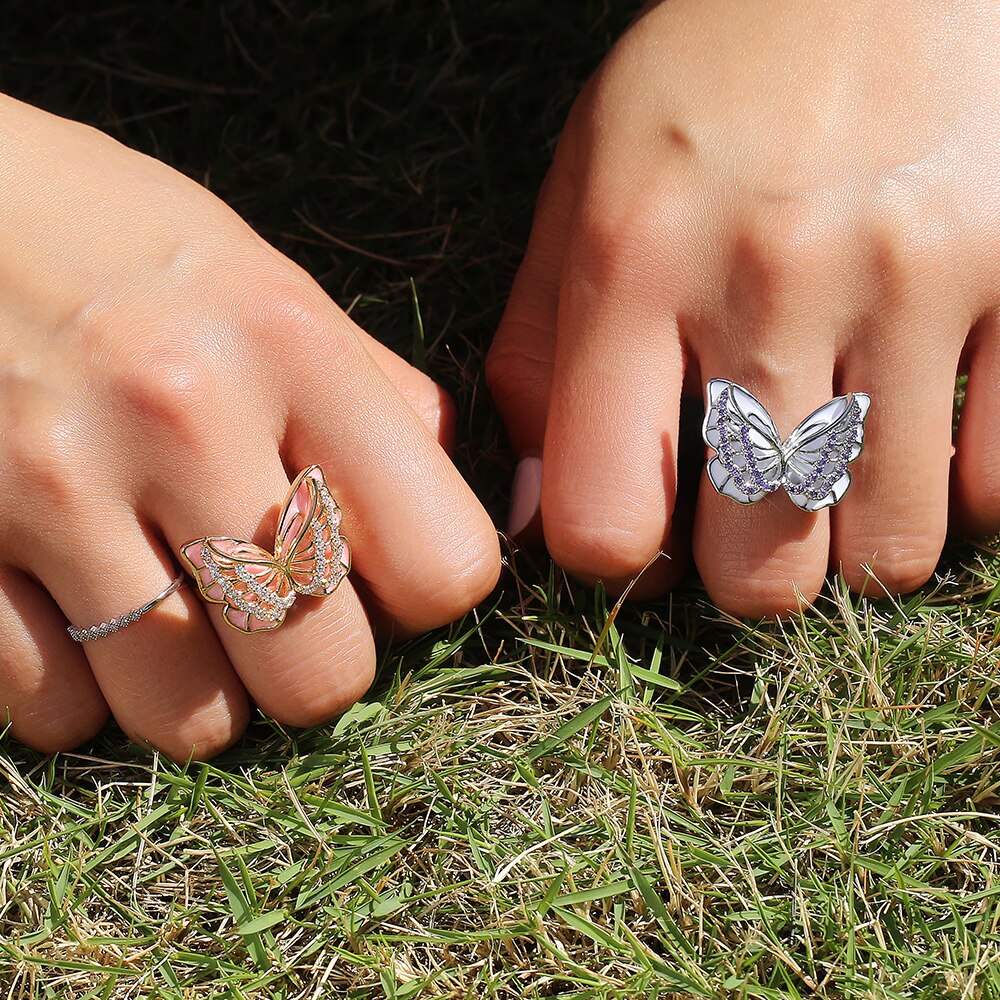 Butterfly Ring Ladies Fashionable Jewelry