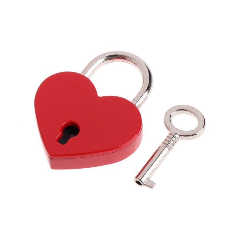 Heart Shaped Padlock Vintage Style