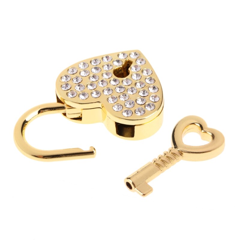 Heart Shaped Padlock Vintage Style