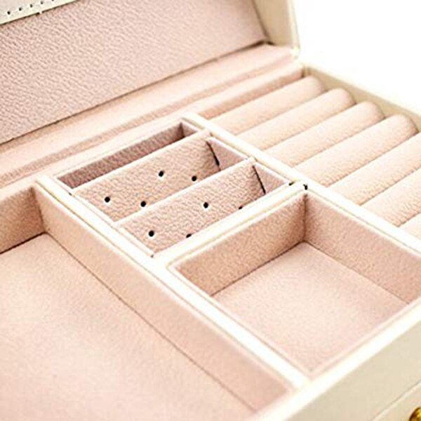 Leather Jewelry Case Durable Organizer