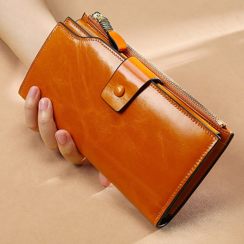 Long Wallet For Ladies Leather Purse