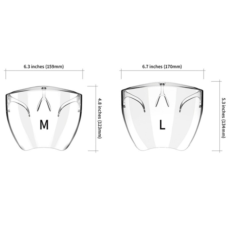 Anti-Fog Face Shield Transparent Mask