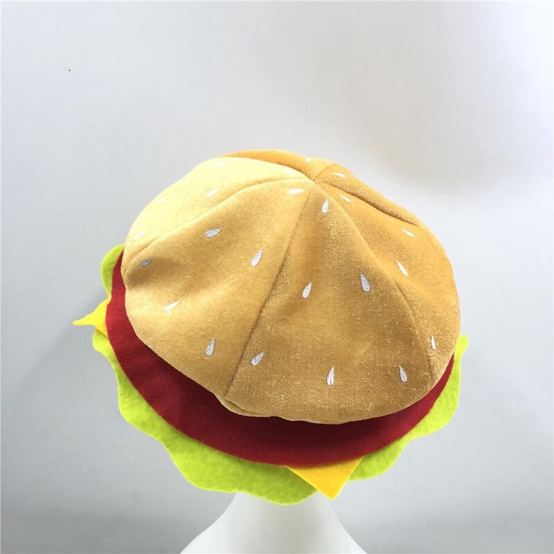 Burger Hat Funny Headwear