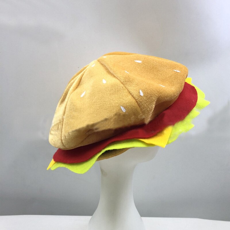 Burger Hat Funny Headwear