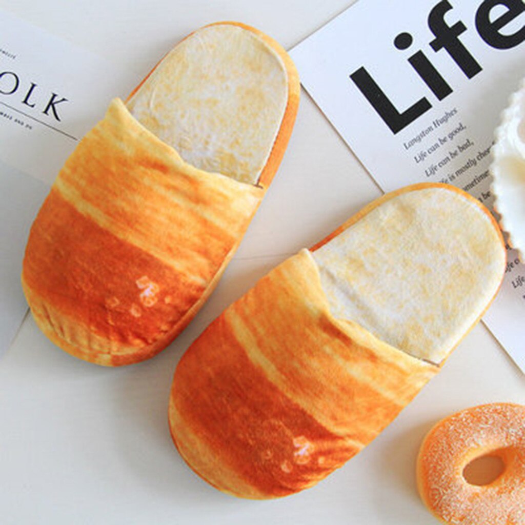 Bread Slippers Soft Indoor Slippers