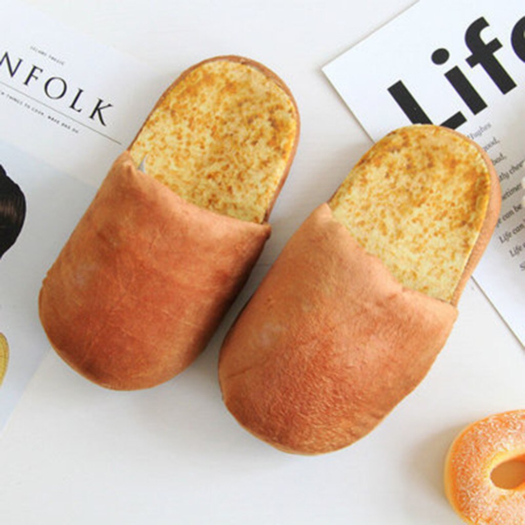 Bread Slippers Soft Indoor Slippers