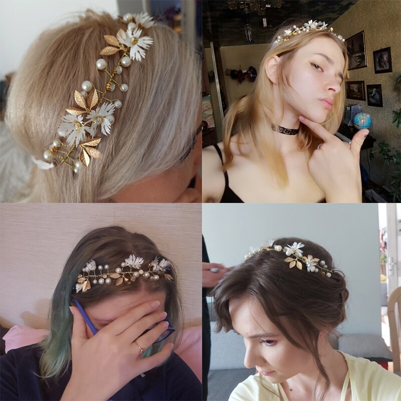 Flower Tiara Headband Hair Accessories