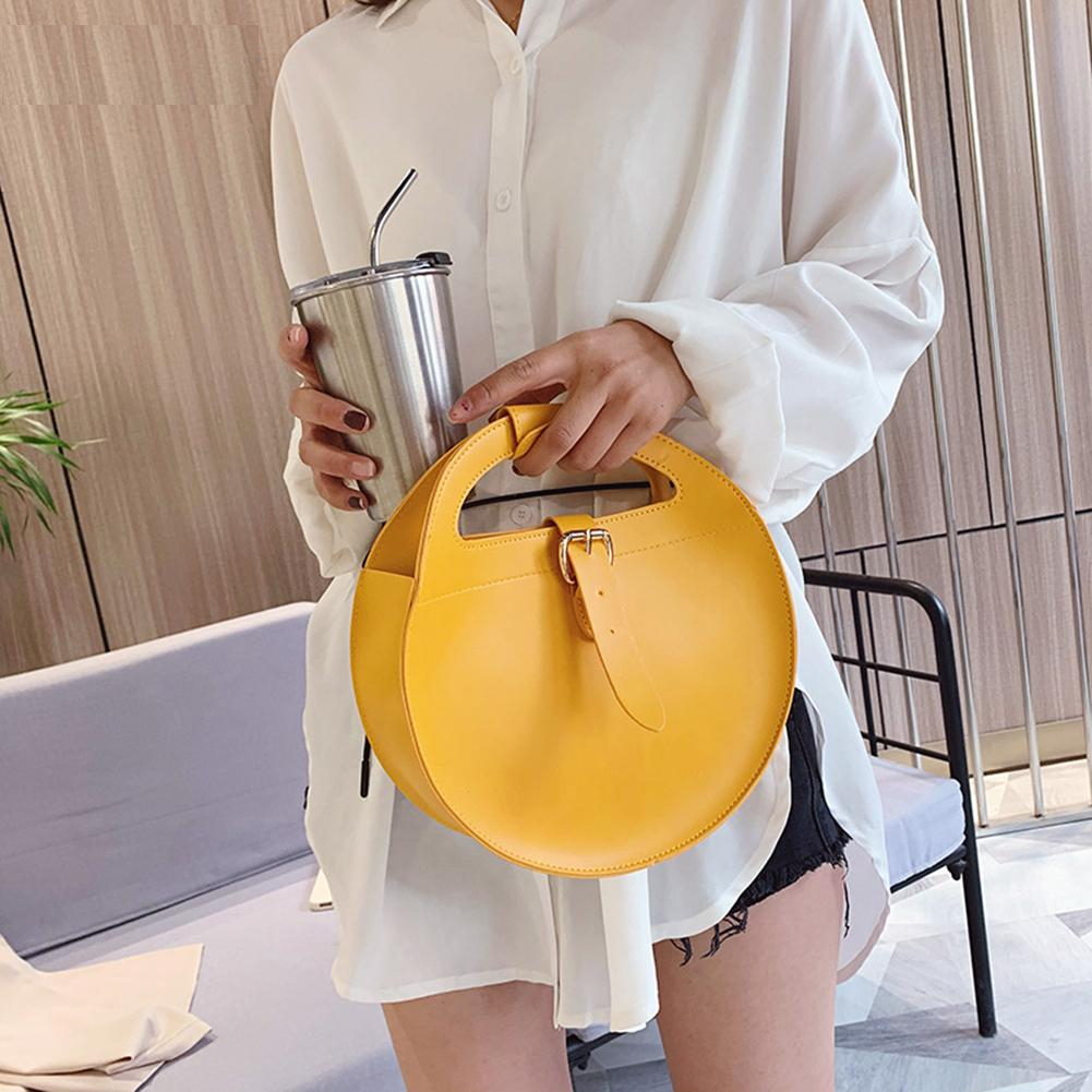 PU Leather Ladies Round Handbag