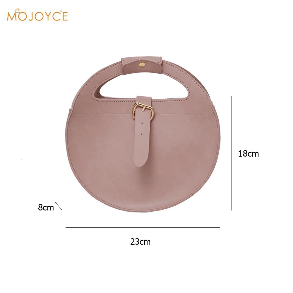 PU Leather Ladies Round Handbag