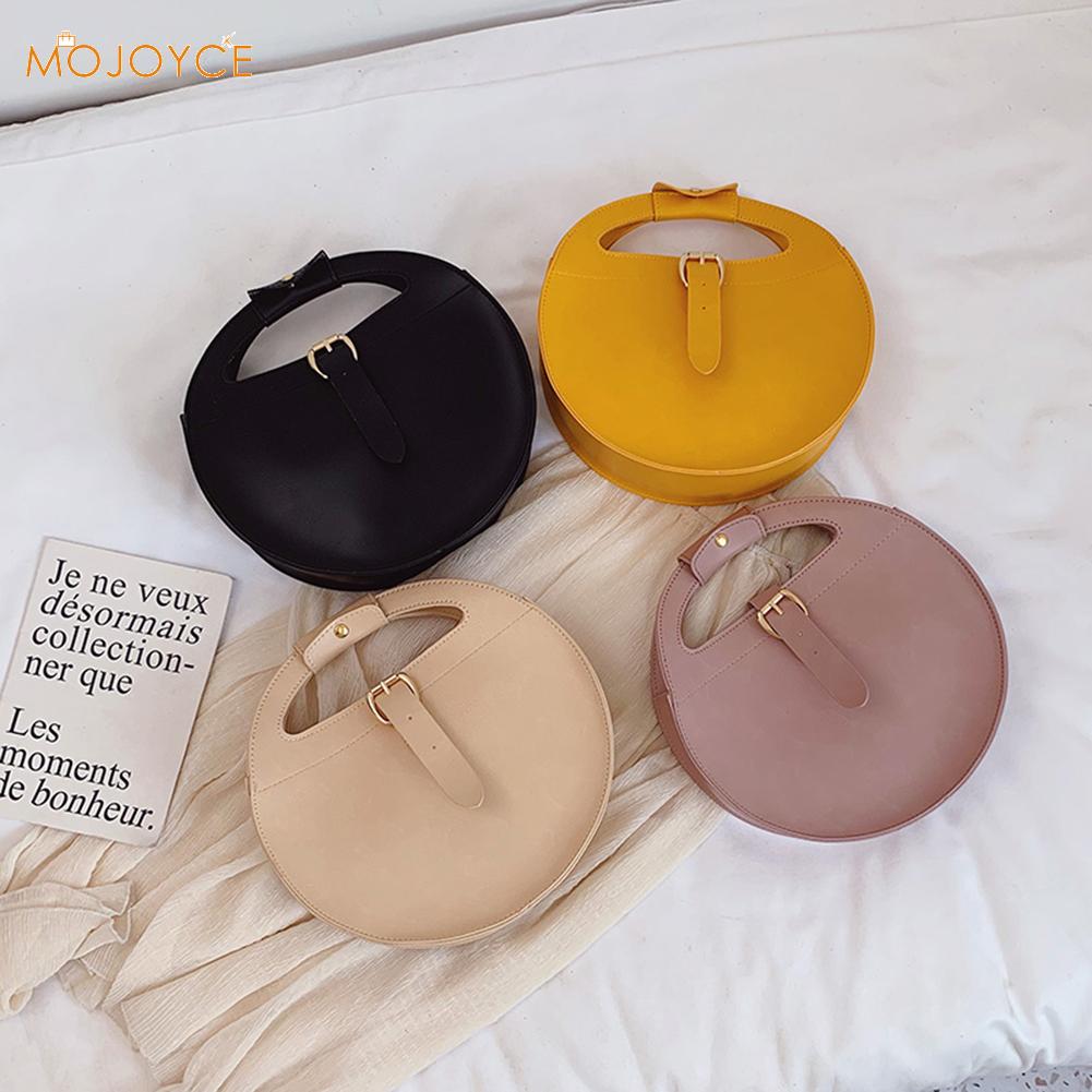 PU Leather Ladies Round Handbag