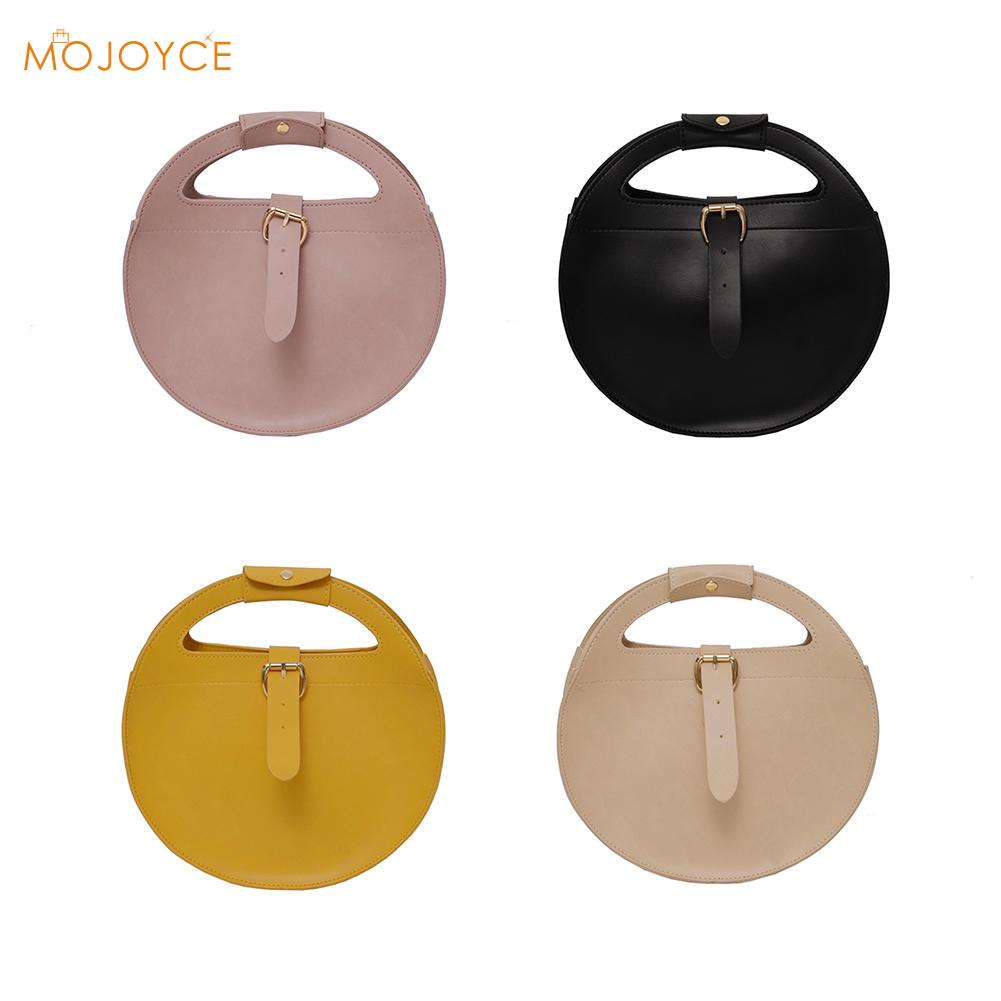 PU Leather Ladies Round Handbag