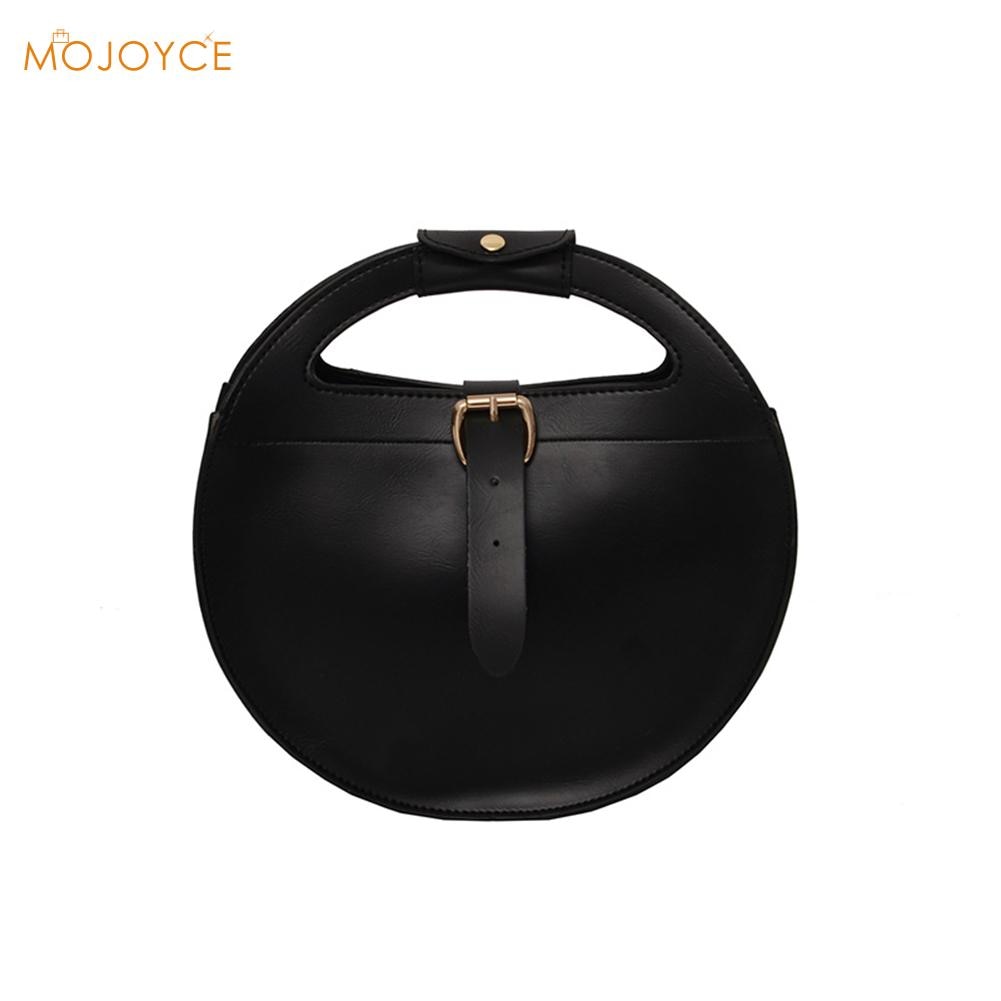 PU Leather Ladies Round Handbag