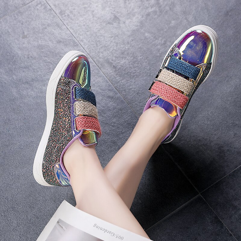 Fashionable Womens Glitter Sneakers