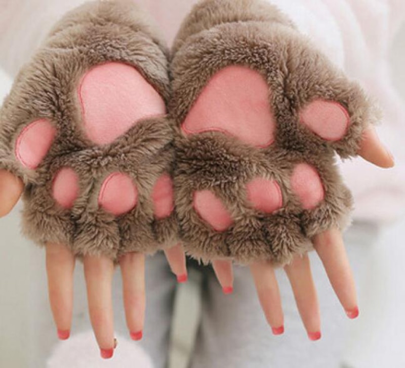 Paw Gloves Soft Winter Hand Warmer