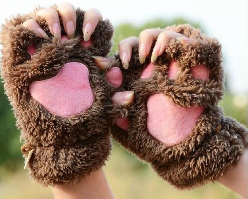 Paw Gloves Soft Winter Hand Warmer