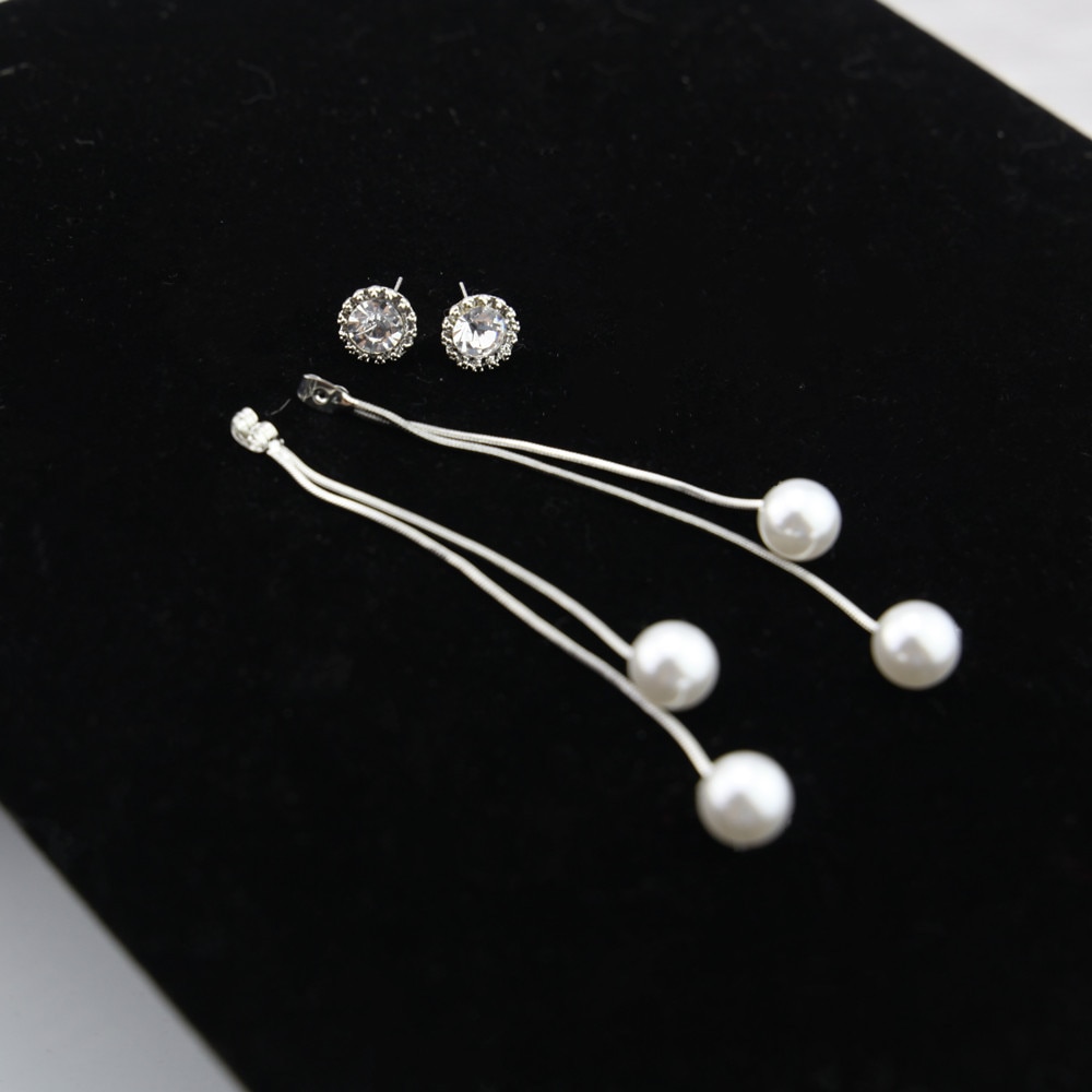 Elegant Pearl Dangle Earrings