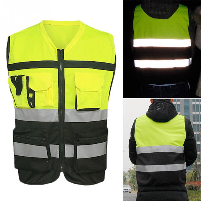 Reflective Safety Vest with Pockets