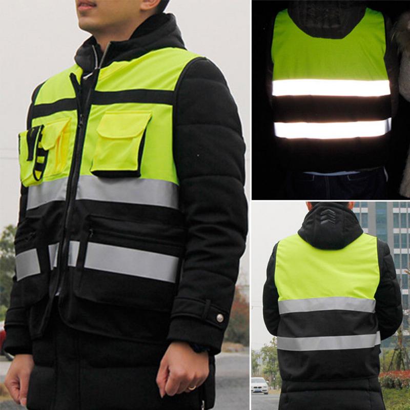 Reflective Safety Vest with Pockets