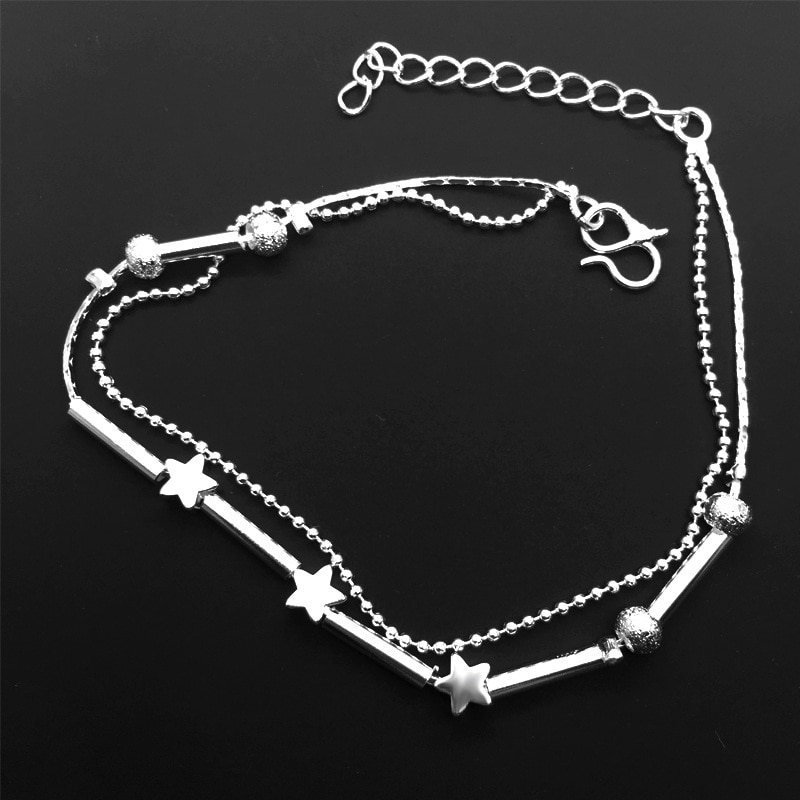 Womens Ankle Bracelet Silver Anklet