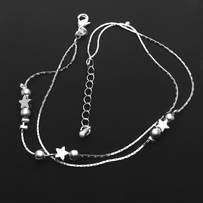 Womens Ankle Bracelet Silver Anklet