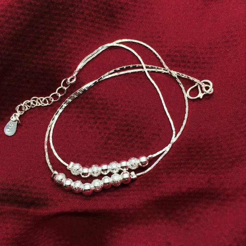 Womens Ankle Bracelet Silver Anklet