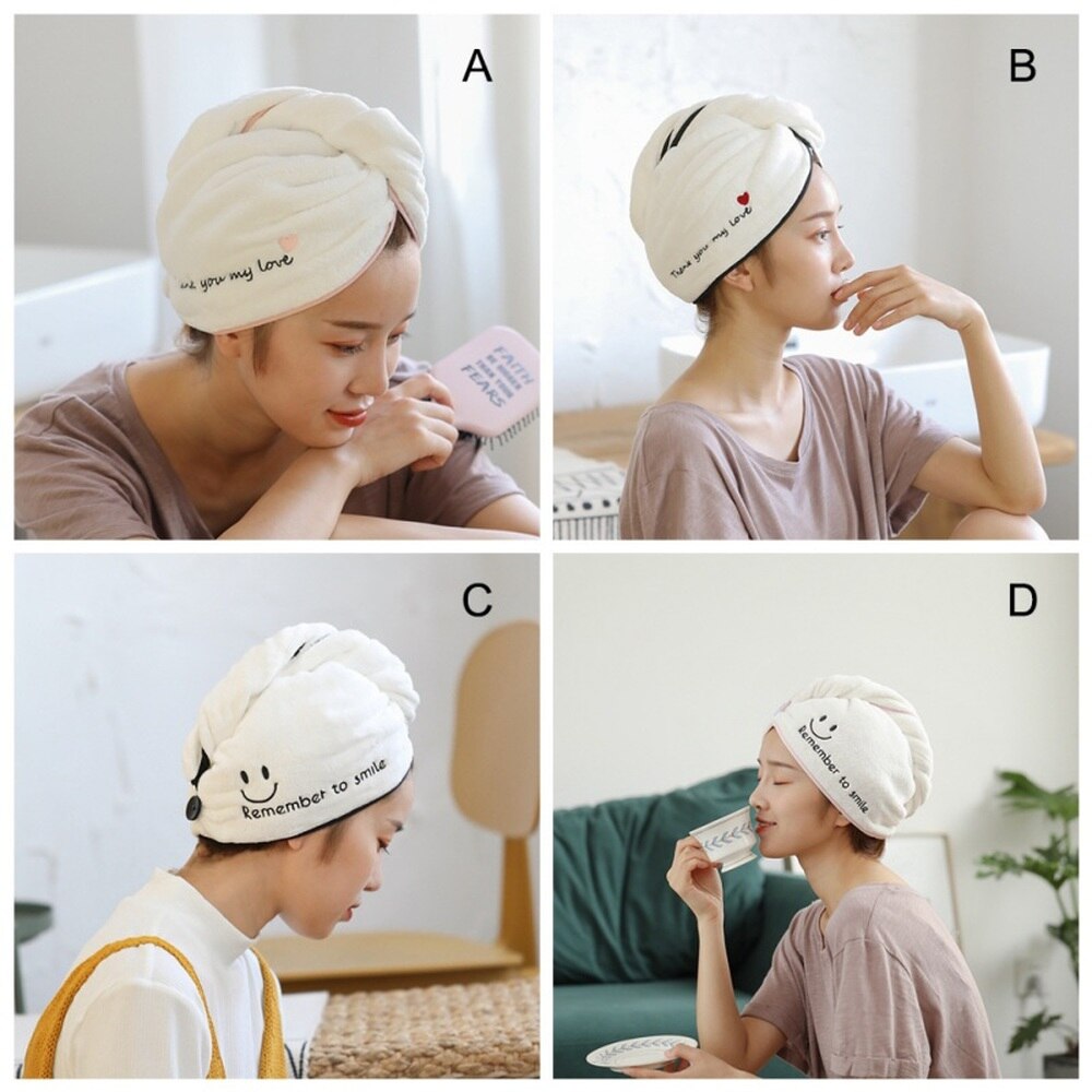 Fast Drying Hair Towel Super Absorbent Hair Cap