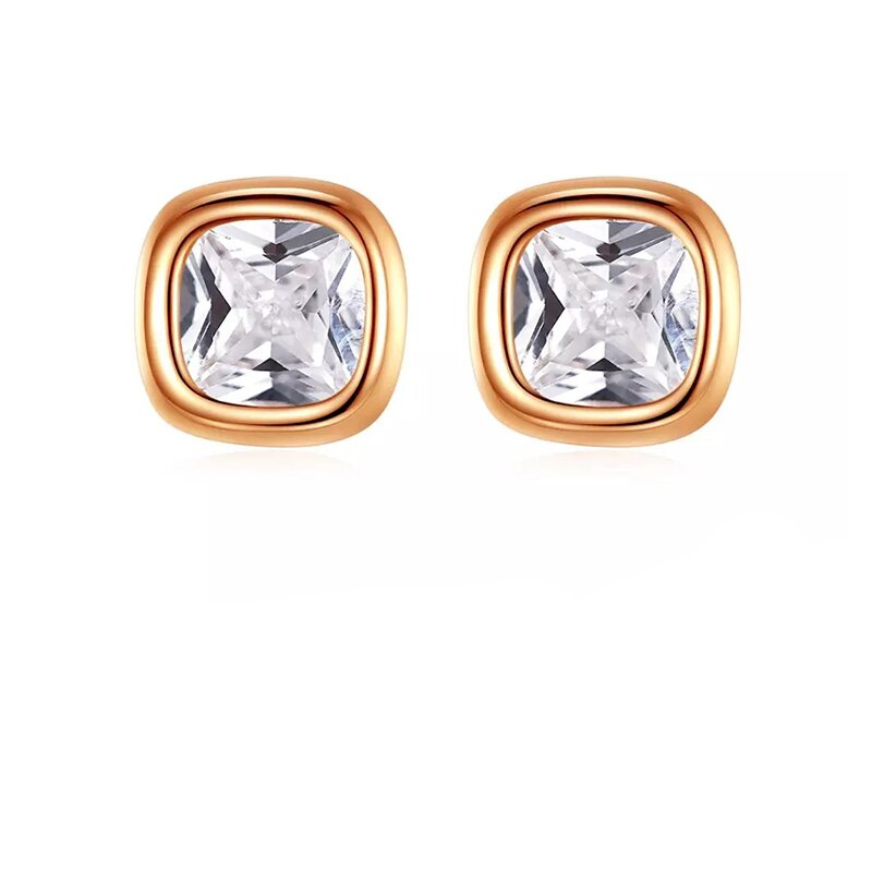 Square Stud Earrings Fashion Jewelry
