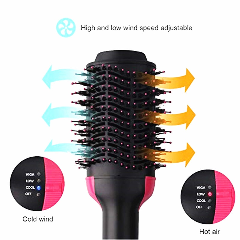 Hair Dryer Straightener 2in1 Electric Brush