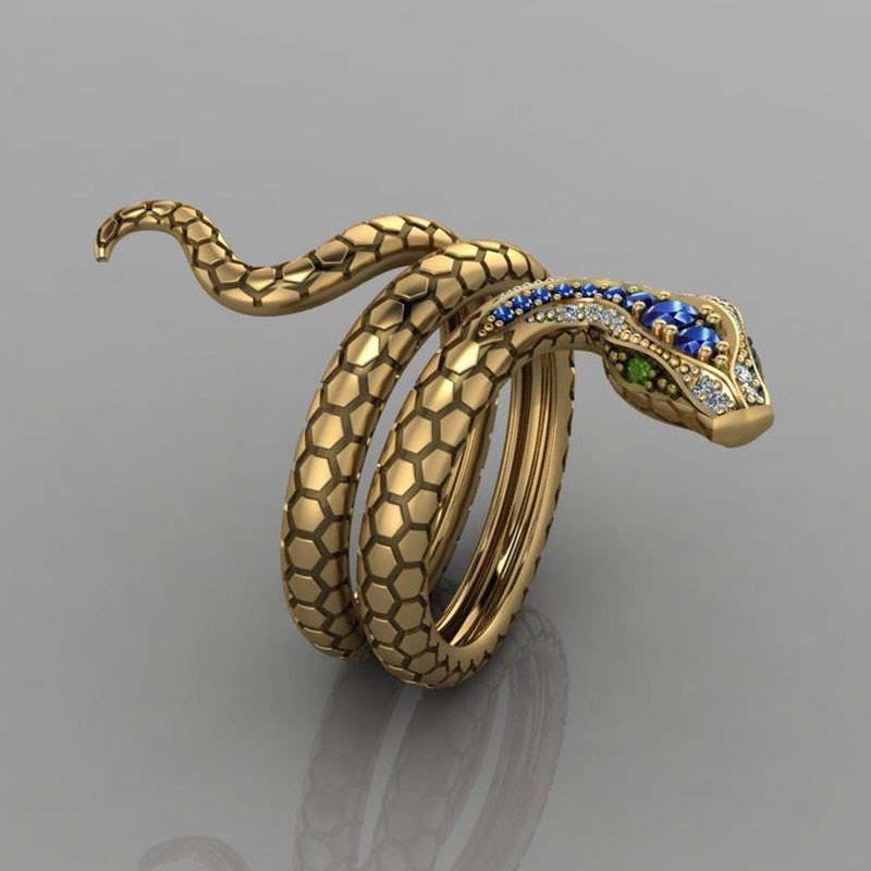 Serpentine Ring Snake Shape Ladies Ring