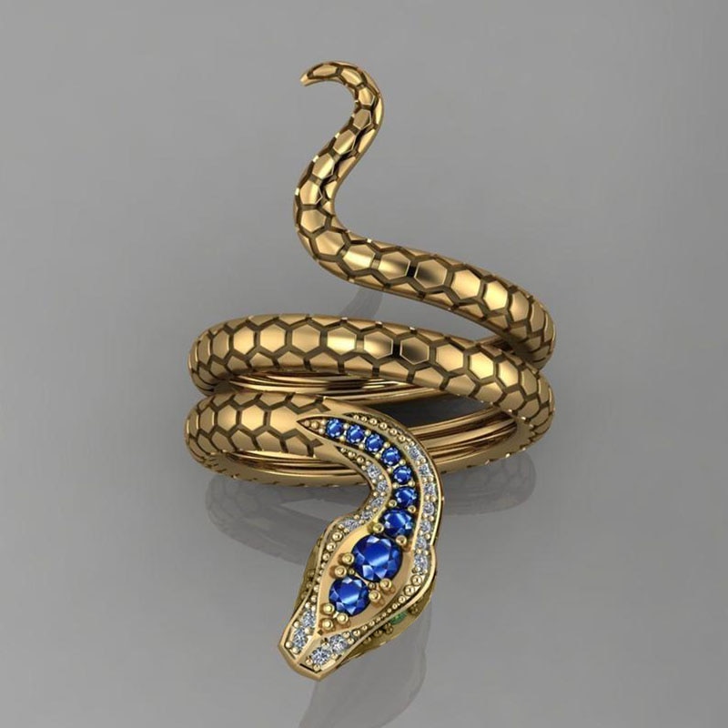 Serpentine Ring Snake Shape Ladies Ring