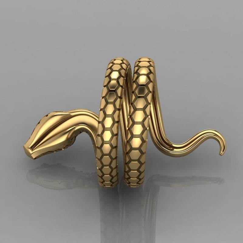 Serpentine Ring Snake Shape Ladies Ring