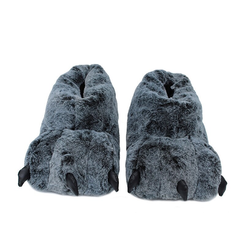 Paw Slippers Plush Footwear