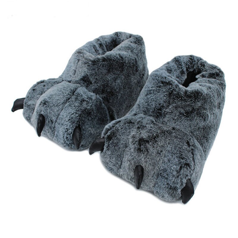 Paw Slippers Plush Footwear