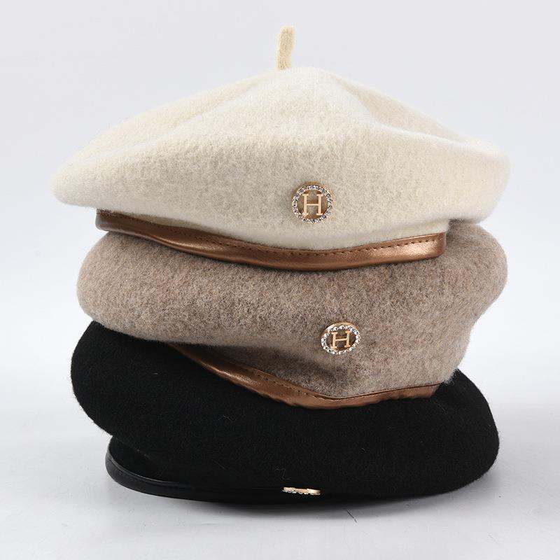 French Beret Hat Winter Head Warmer