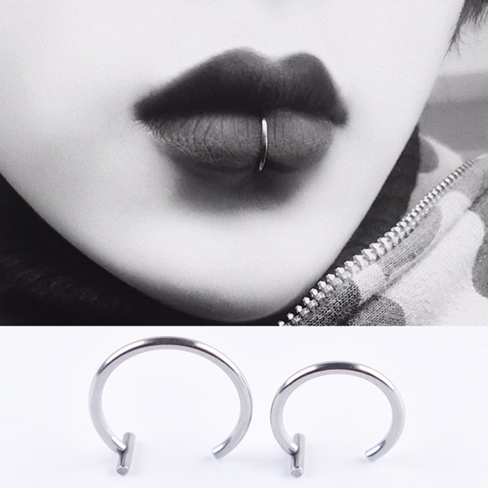 Fake Lip Ring Fashion Accessory