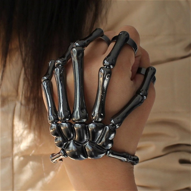 Skeleton Hand Bracelet Bangle