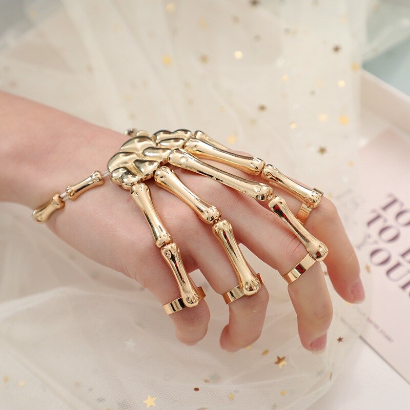 Skeleton Hand Bracelet Bangle