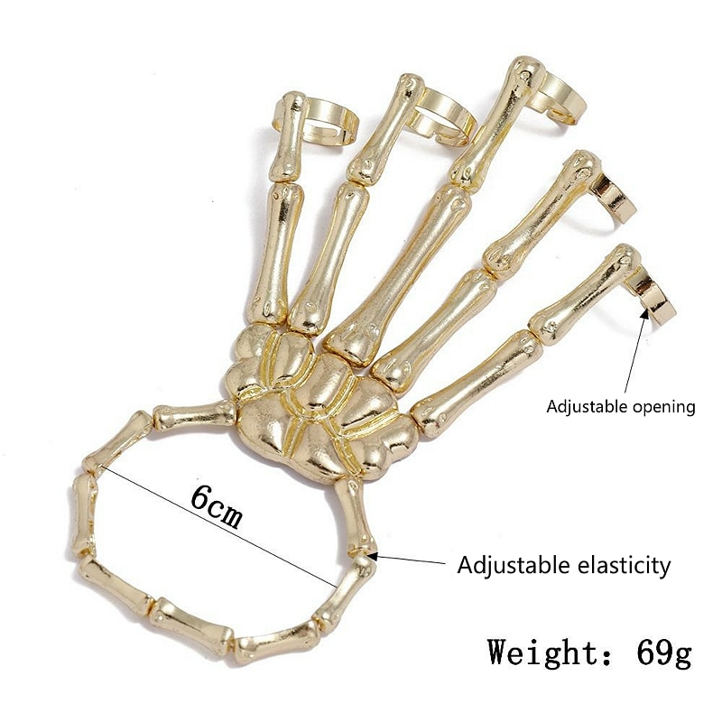 Skeleton Hand Bracelet Bangle