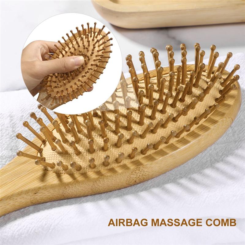 Wooden Bristle Hair Brush Bamboo Brush