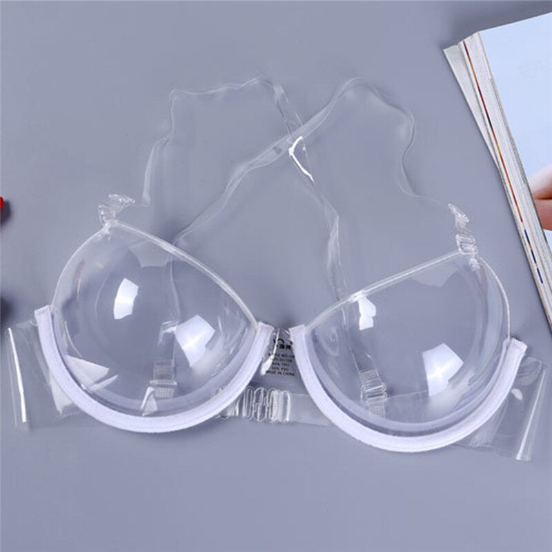 Clear Plastic Bra with Underwire