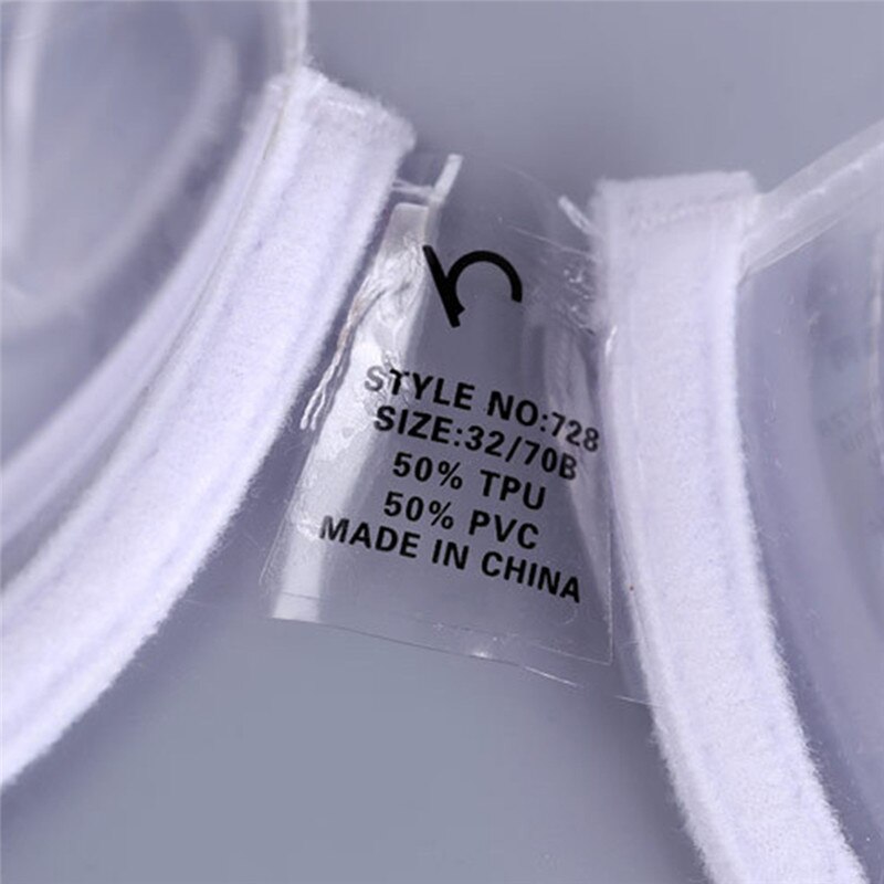 Clear Plastic Bra with Underwire