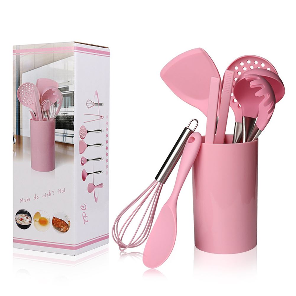 Pink Kitchen Utensils Silicone Cooking Tool