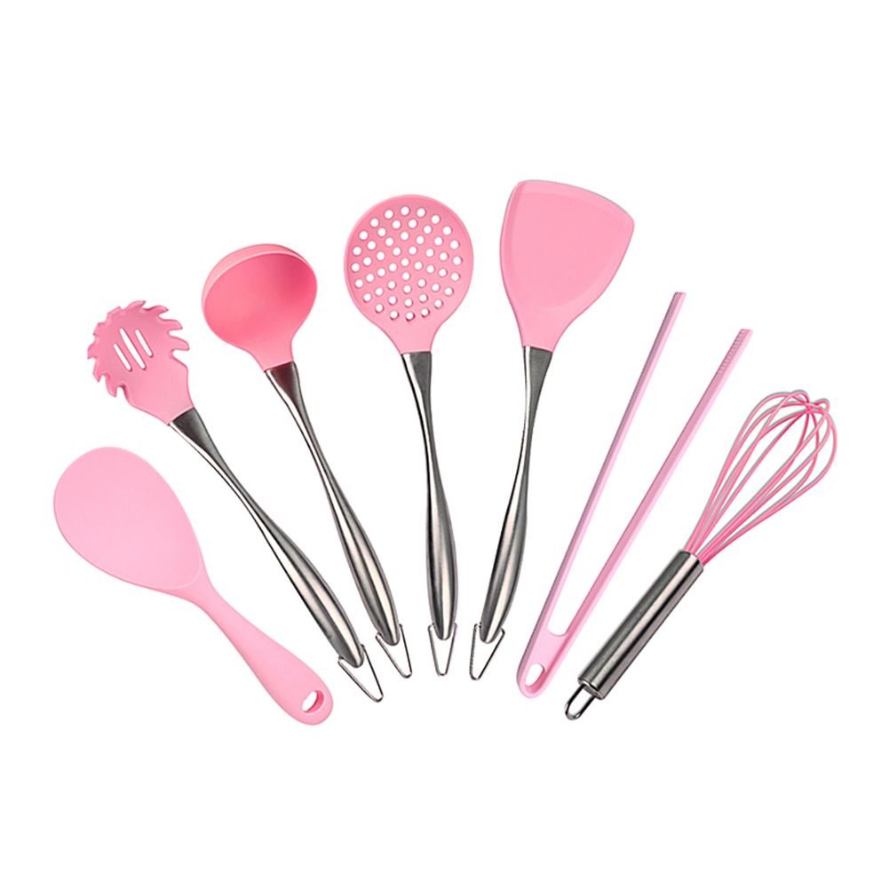 Pink Kitchen Utensils Silicone Cooking Tool