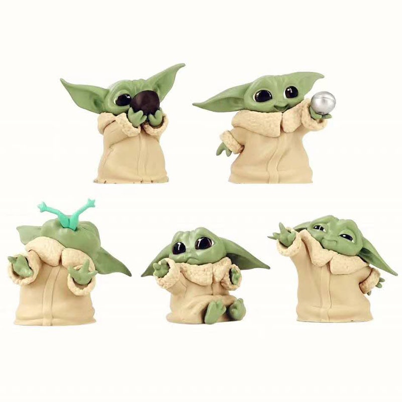 Baby Yoda Action Figure Collector’s Item (set of 5)