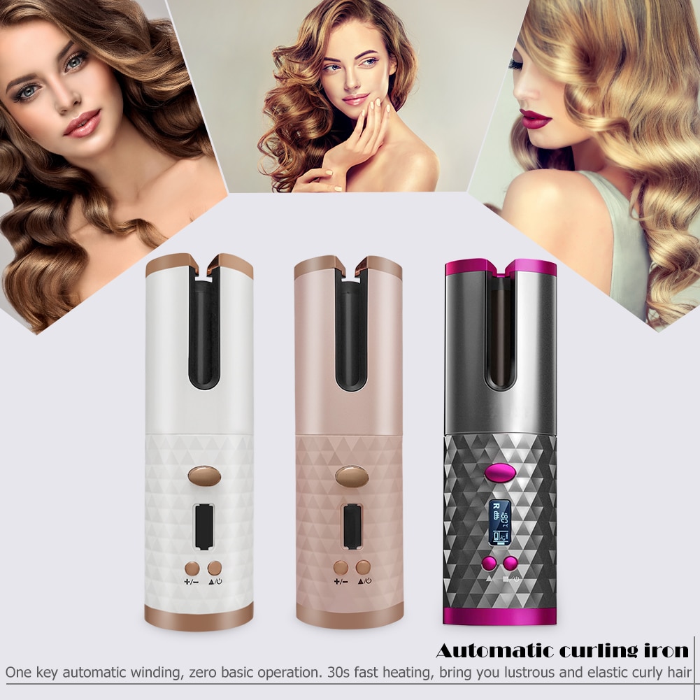 Auto Hair Curler Wireless Curling Iron