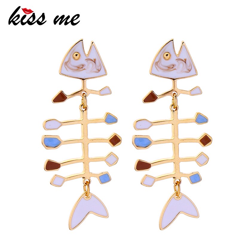 Fishbone Earrings Fashionable Stud Earrings