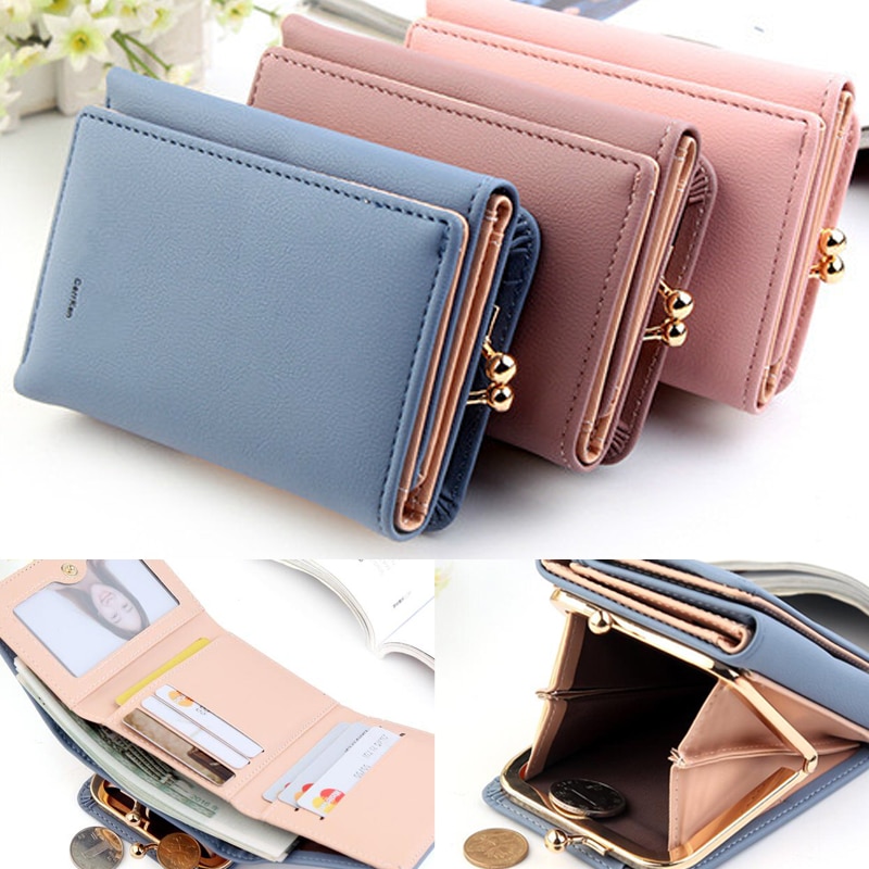 PU Leather Womens Pocket Wallet