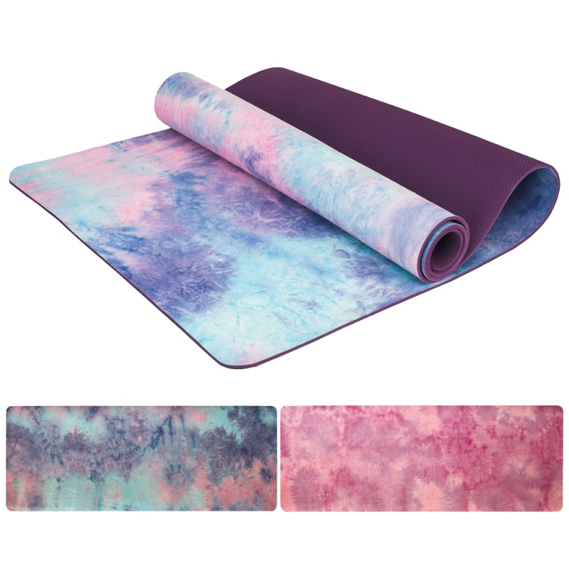 Suede Yoga Mat Exercise Pad