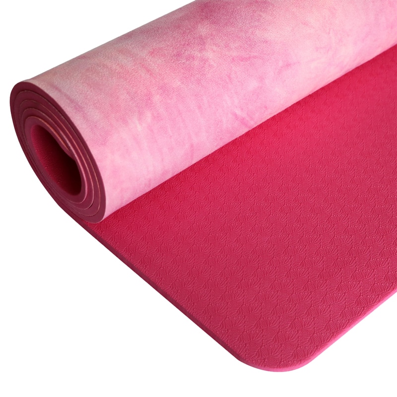 Suede Yoga Mat Exercise Pad