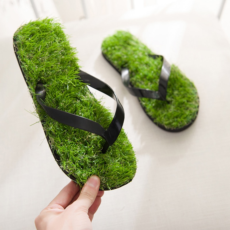 Grass Slippers Cool Lawn Flip Flops